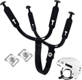 1 Set Hockey Helmet Chin Strap with 2 Stainless Steel Single Strengthened Snap,