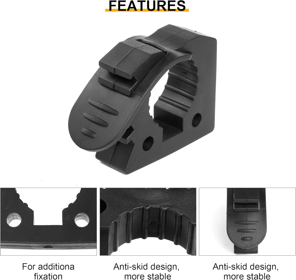 4 Pcs Quick Release Rubber Clamp Fist Mount Clamps Mounting Kit