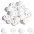 150 Pcs Screw Cap Covers, 12Mm Screws Caps White Waterproof Self Tapping Cap Dec