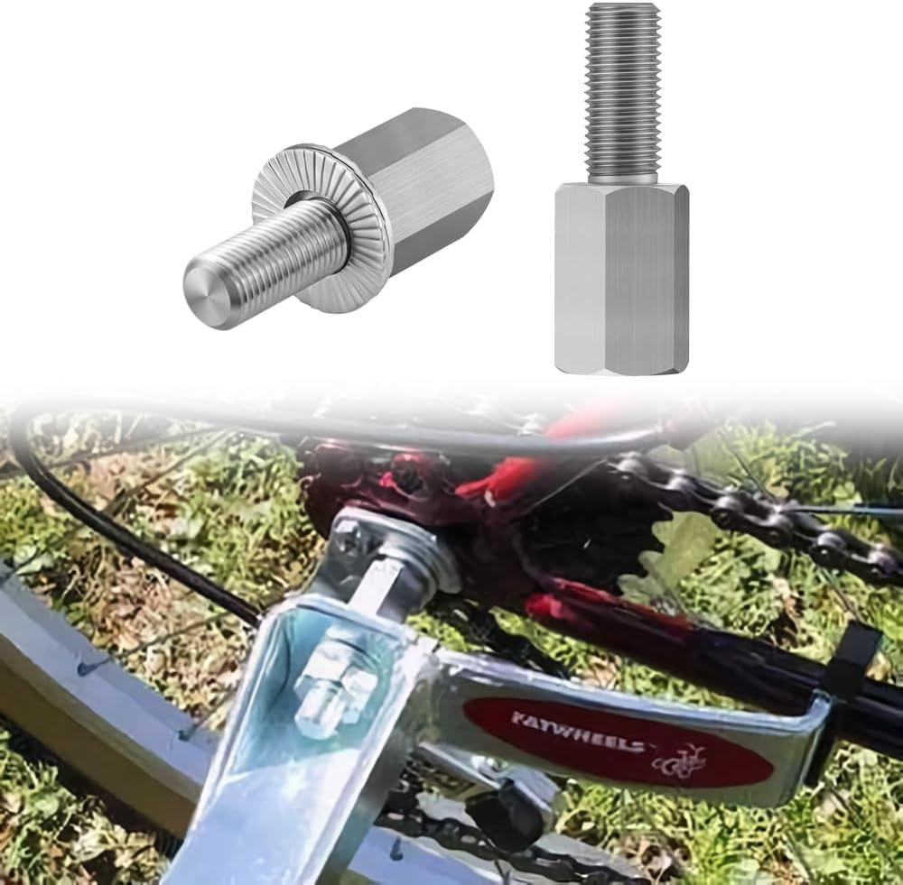 2Pcs Upgraded Bicycle Axle Extenders,304 Stainless Steel Stabilizer Extension Bo