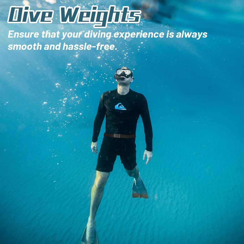 4 Pcs Scuba Weight Belt,Diving Weight Belt with Metal Block Buckle Coated Dive W