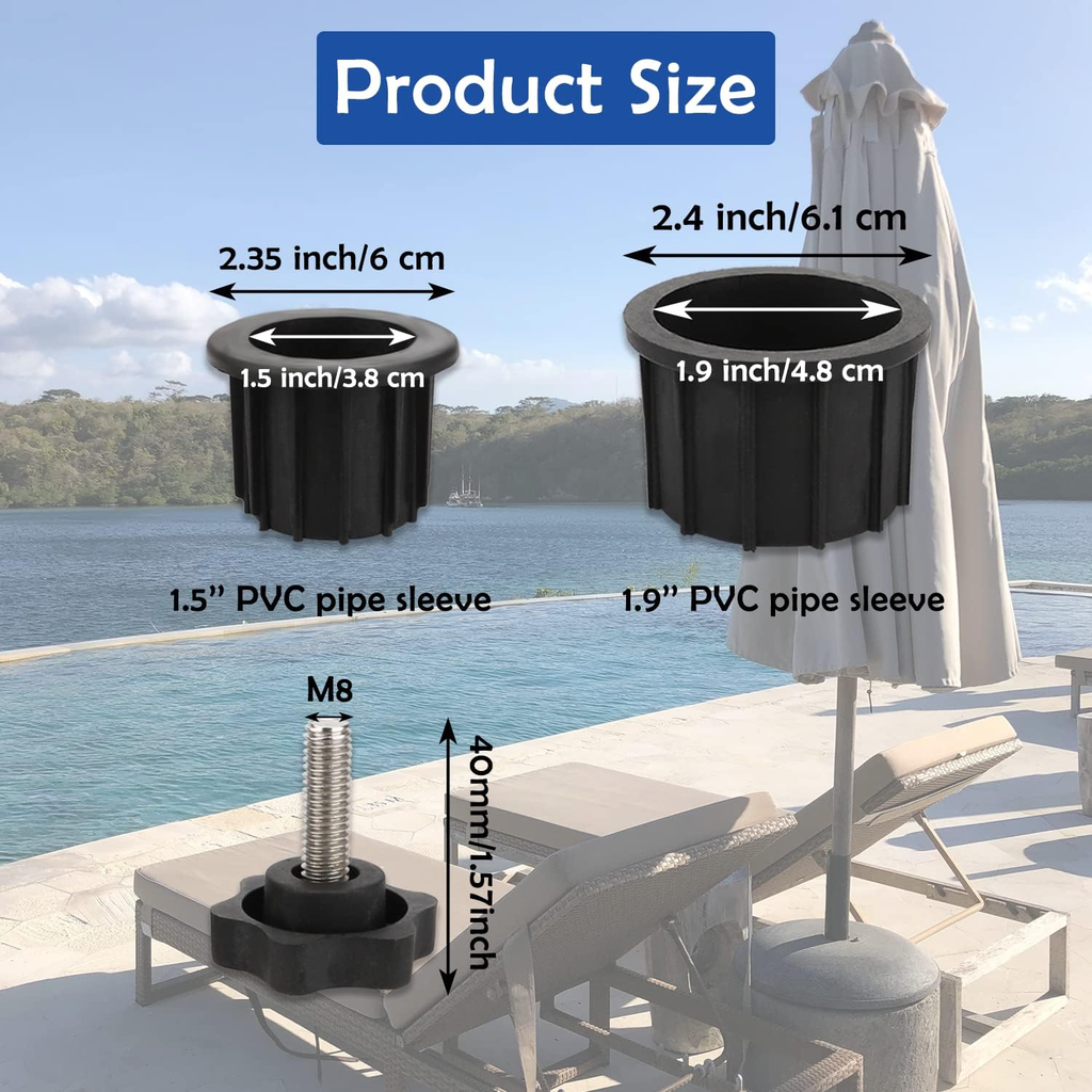 4 Pcs Umbrella Base Stand Replacement Parts, Patio Umbrella Stand Replacement Pa