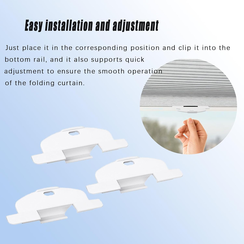 3/4" Pleat Lite Rise Handles Blind Pulls for Hunter Douglas Duette and Applause