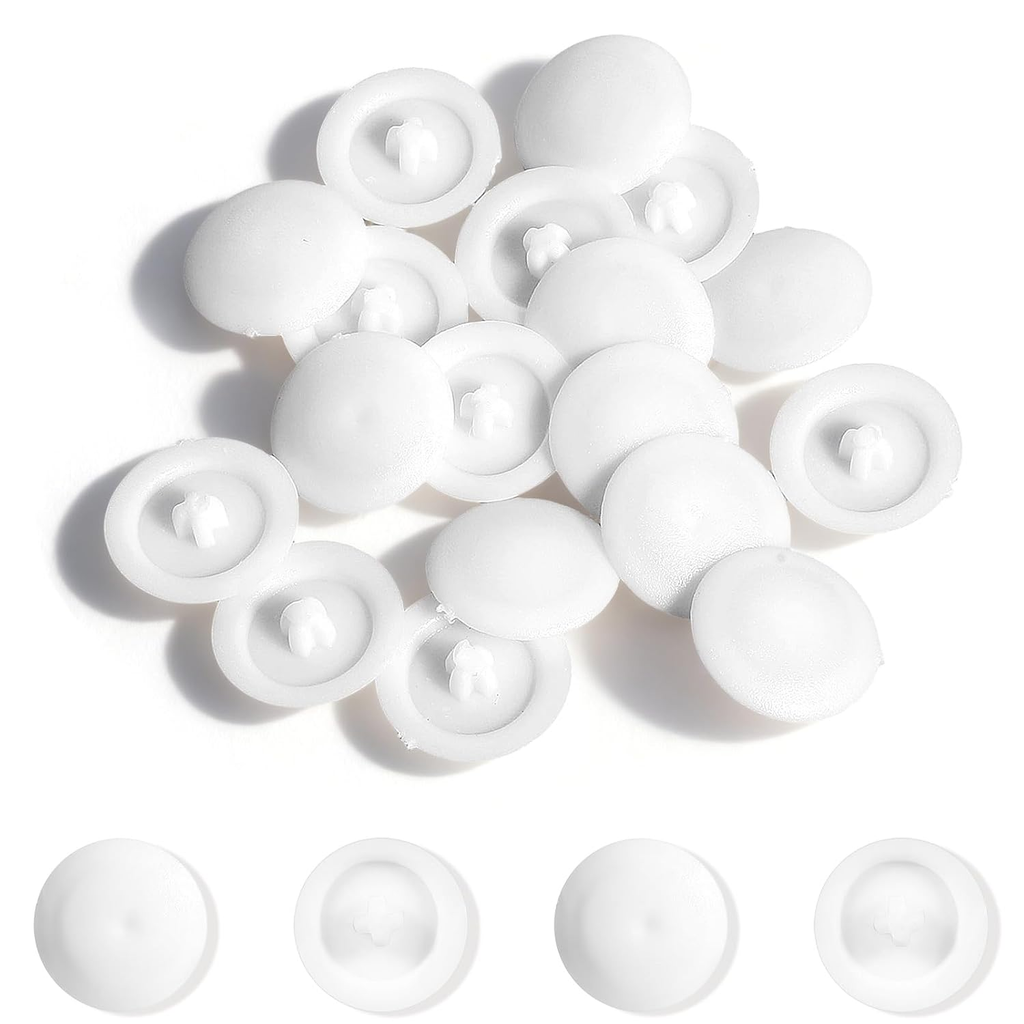 150 Pcs Screw Cap Covers, 12Mm Screws Caps White Waterproof Self Tapping Cap Dec
