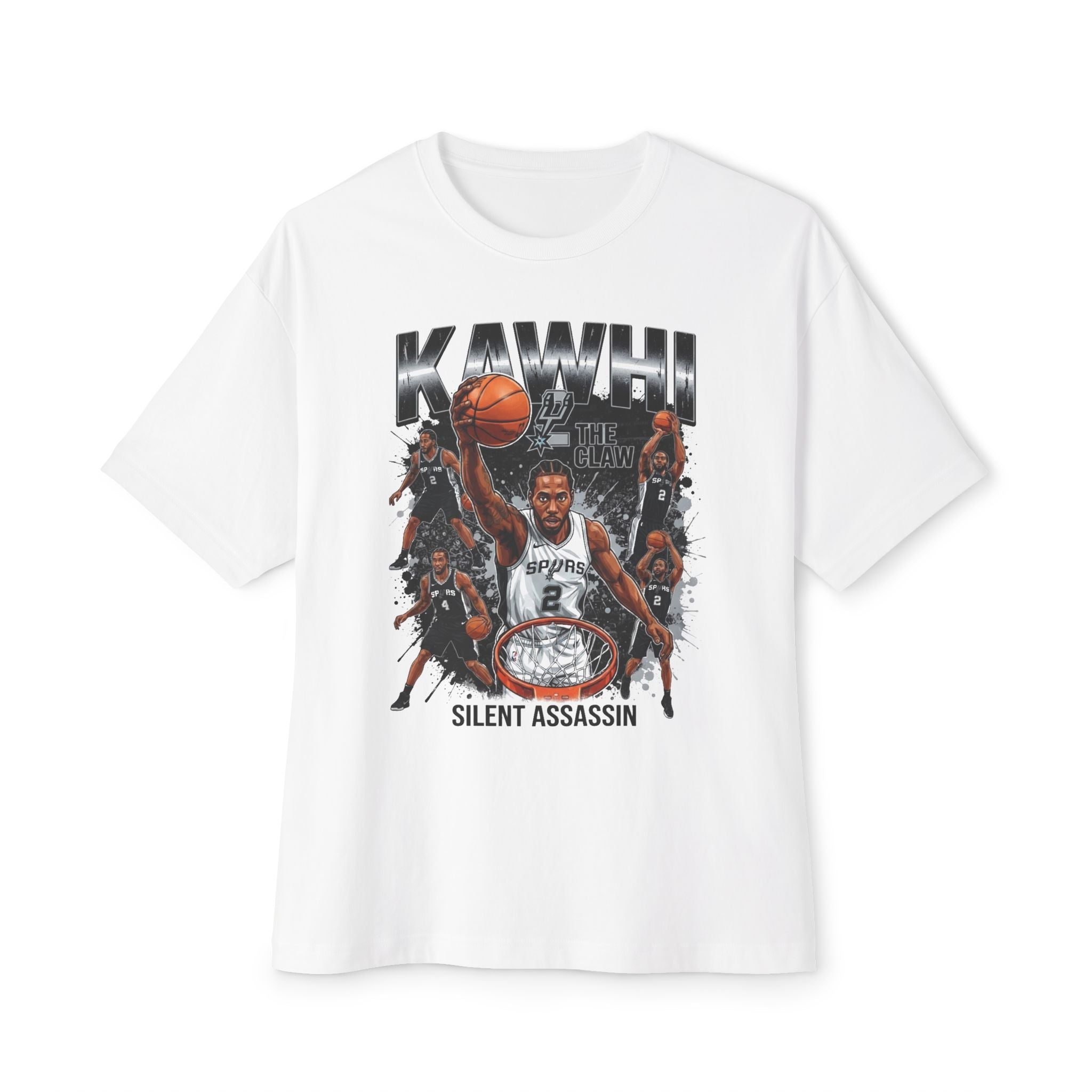 Basketball Graphic Tee — "Silent Assassin" Sports Fan Shirt