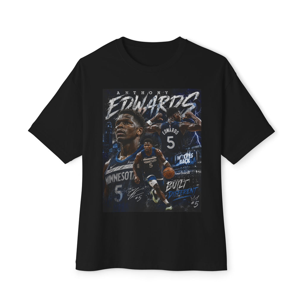 Anthony Edwards Minnesota Wolves Tee — Oversized Boxy Basketball Shirt