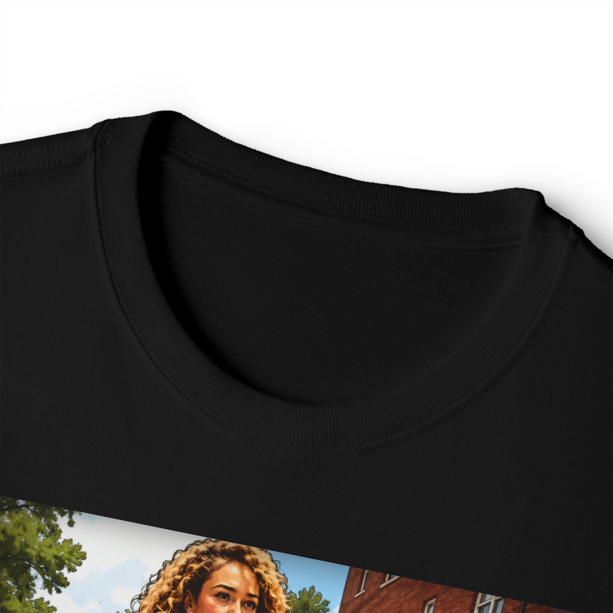 Graphic Tee — Retro Campus Walk Photo Print