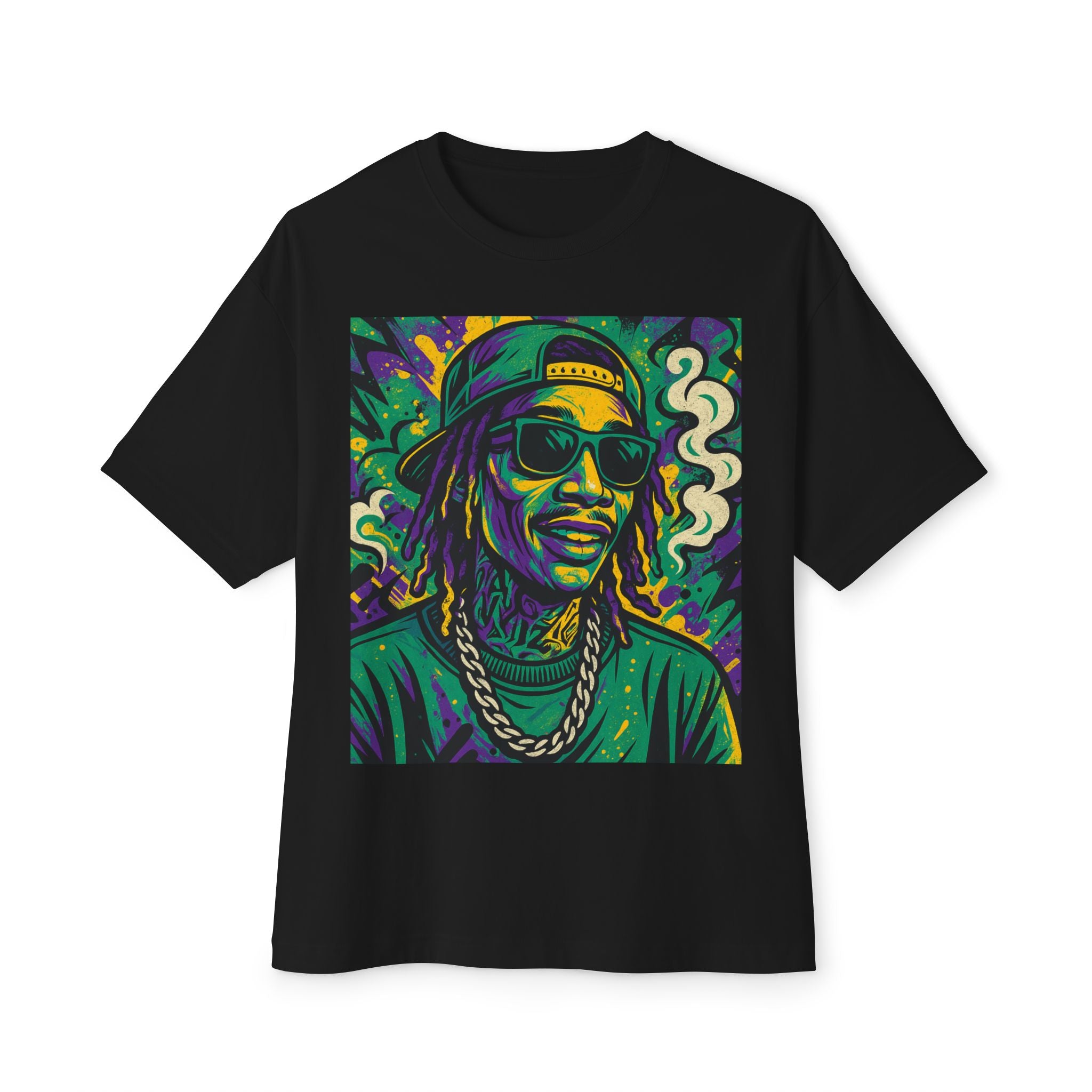 Graphic Tee — Vibrant Urban Rapper Portrait Shirt