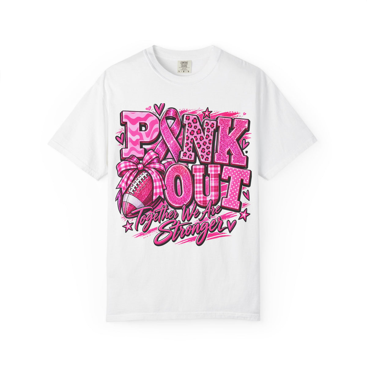 Pink Out T-Shirt — Together We’re Stronger Breast Cancer Awareness Tee