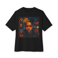 Graphic Tee — Neon Sketch Portrait with Hearts & Symbols
