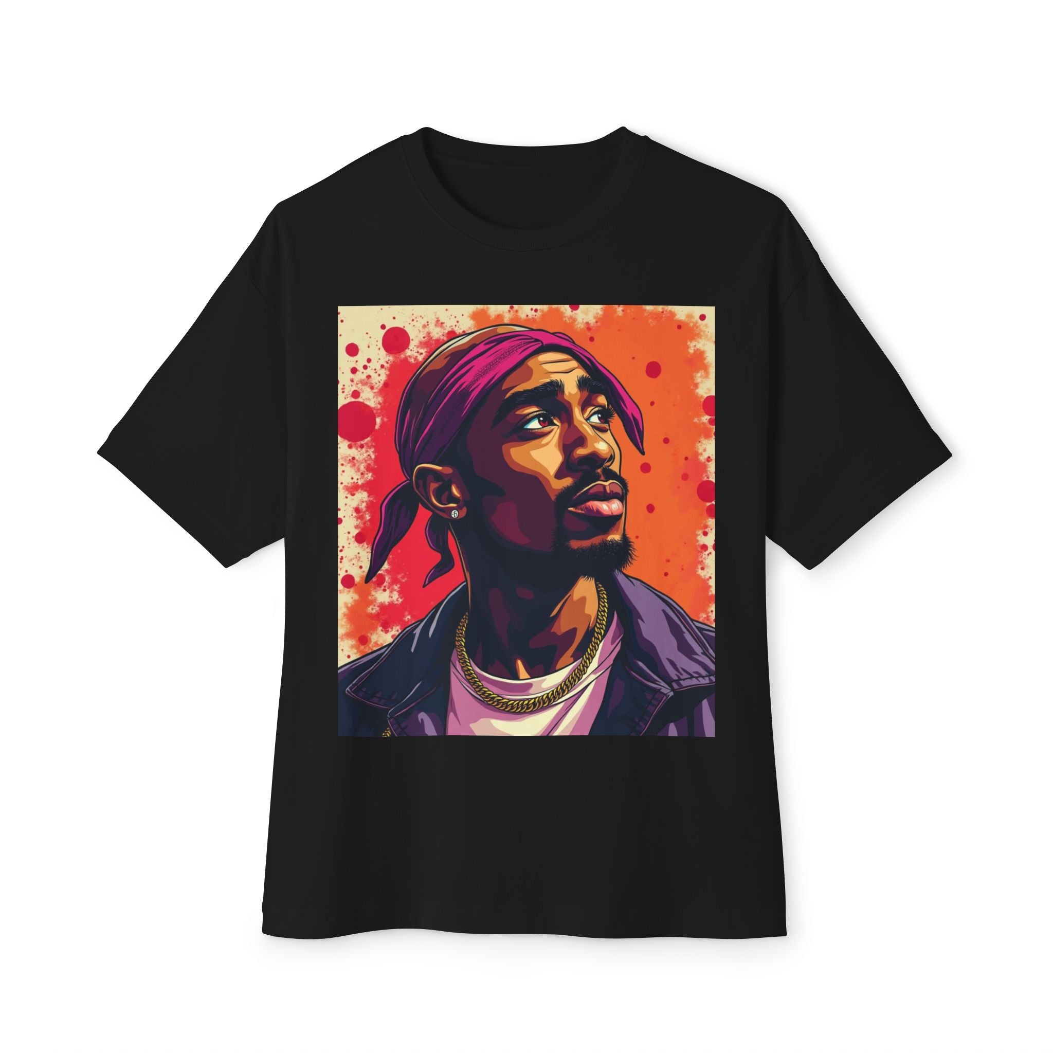 Graphic Tee — Vibrant Portrait Art Bandana Head Scarf