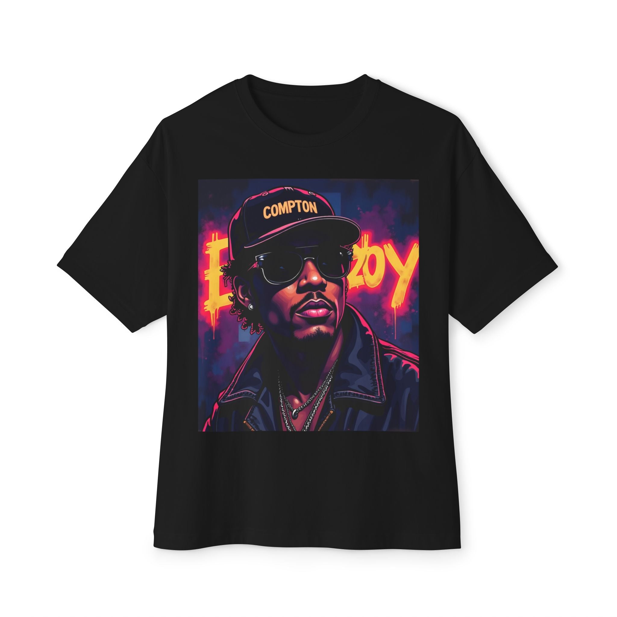 Graphic Tee — Retro 'Compton' Portrait Streetwear